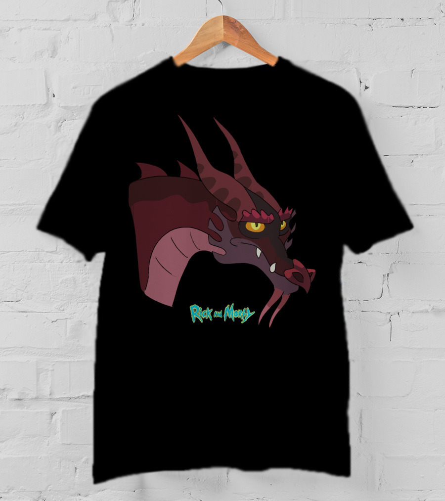 Rick And Morty Dragon Head T-Shirt