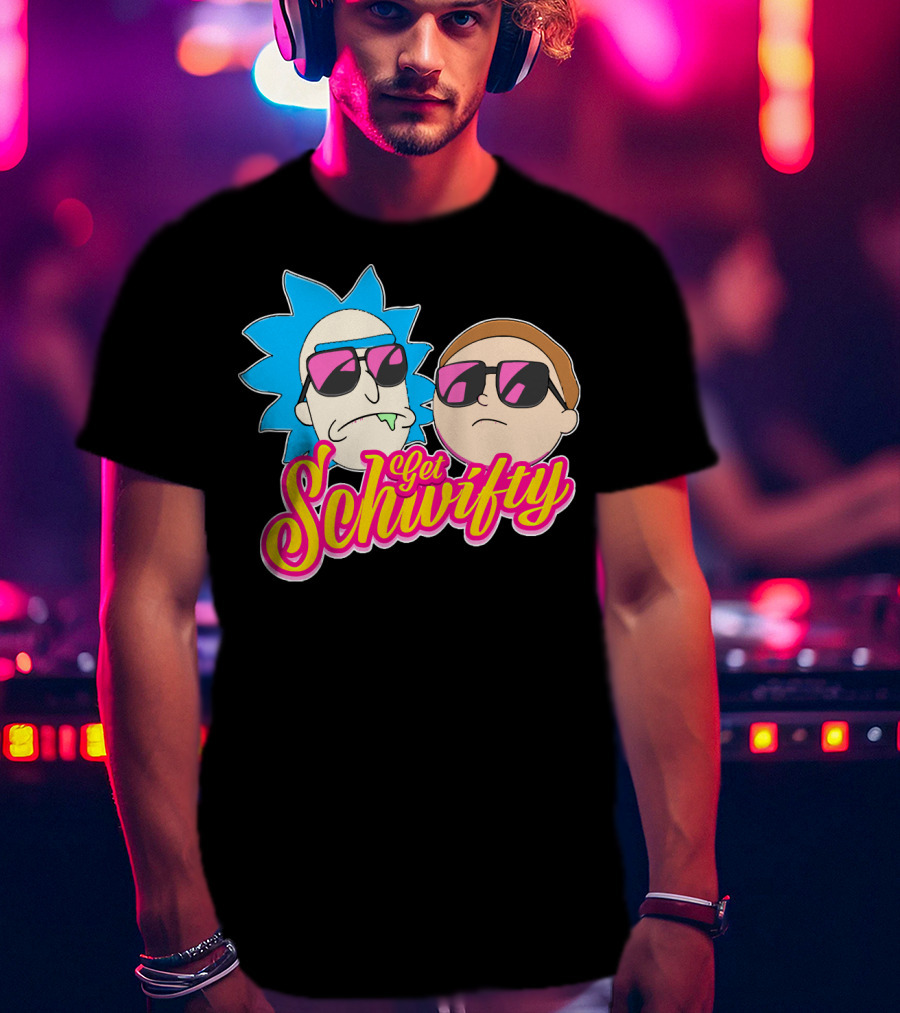 Rick And Morty Get Schwifty Sunglasses Edition T-Shirt