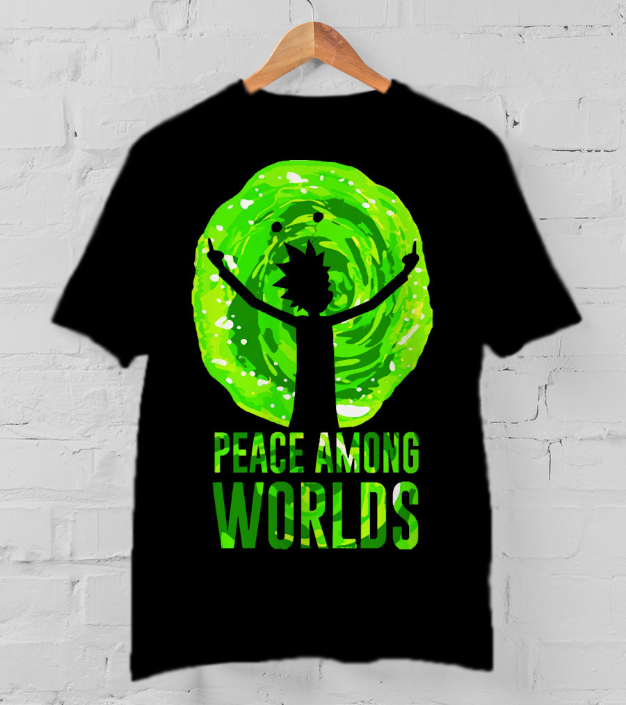 Rick And Morty Peace Among Worlds Portal T-Shirt