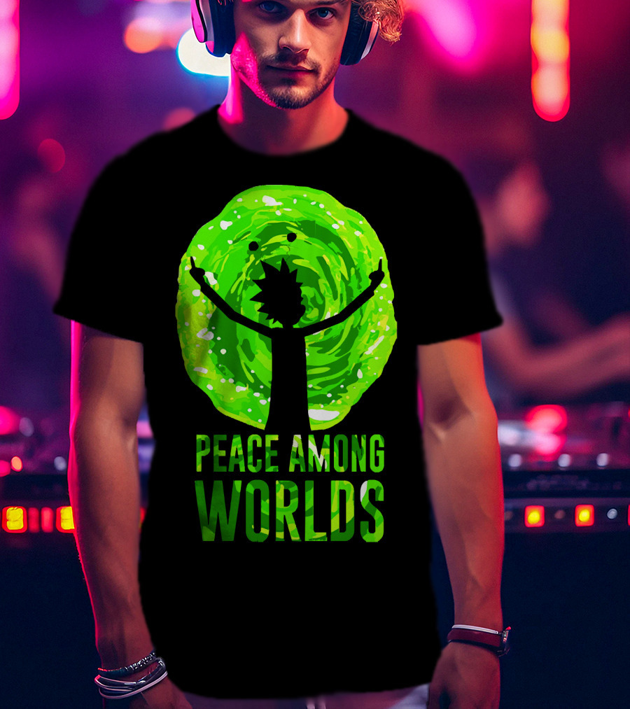 Rick And Morty Peace Among Worlds Portal T-Shirt