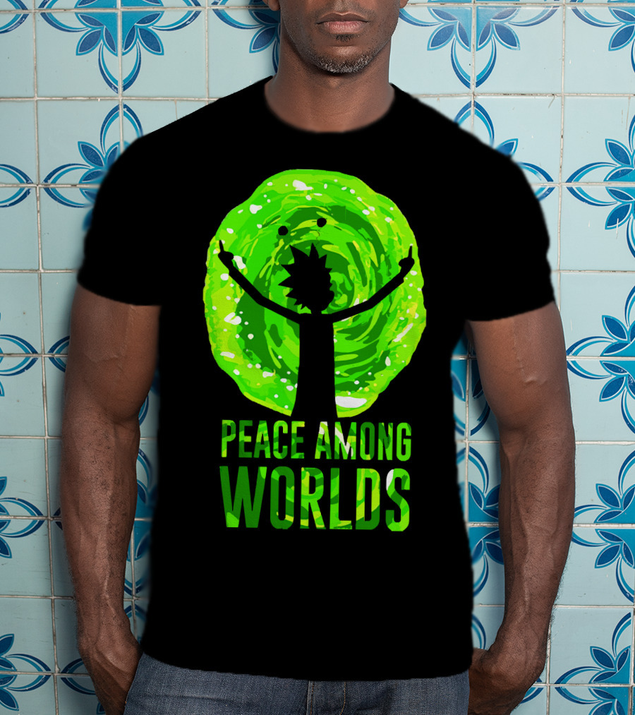Rick And Morty Peace Among Worlds Portal T-Shirt