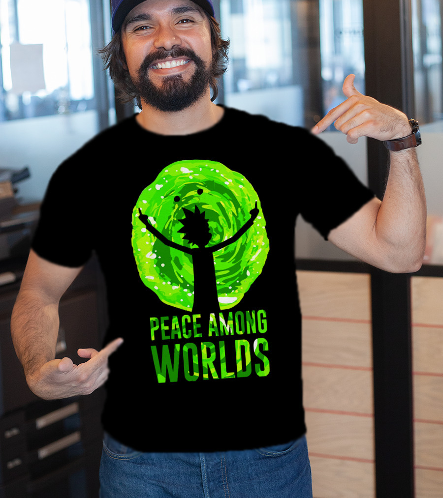Rick And Morty Peace Among Worlds Portal T-Shirt
