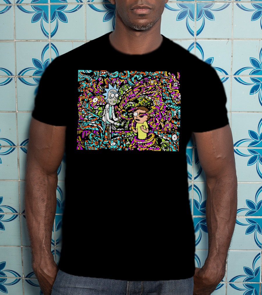 Rick And Morty Show Me What You Got Psychedelic Labyrinth T-Shirt