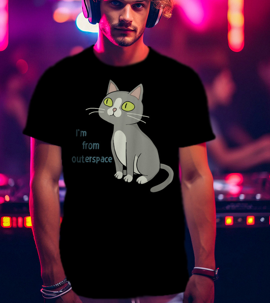 I'm From Outerspace Cat Rick And Morty T-Shirt