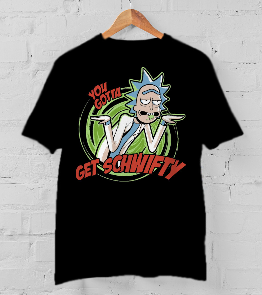 You Gotta Get Schwifty Rick And Morty Portal Image T-Shirt