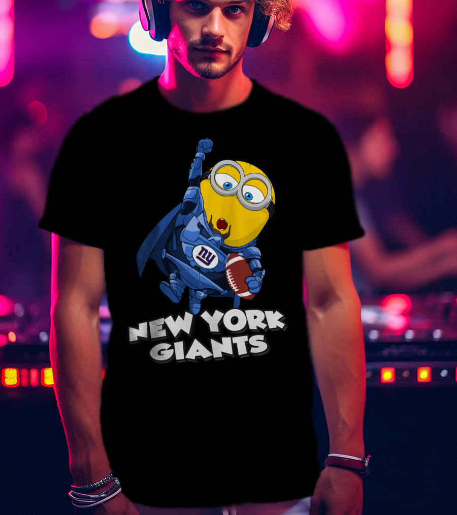 New York Giants Minion Football Superhero T-Shirt