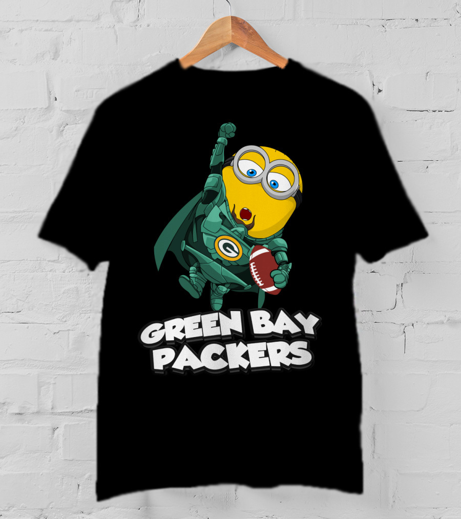 Green Bay Packers Minion Football Crossover T-Shirt