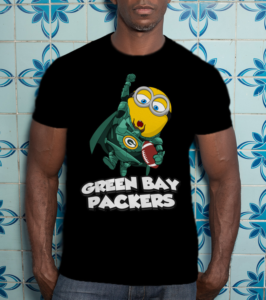 Green Bay Packers Minion Football Crossover T-Shirt