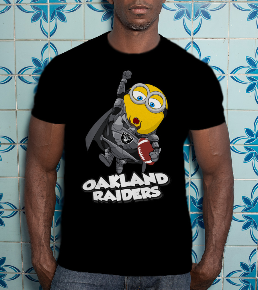 Oakland Raiders Minion Football Player T-Shirt