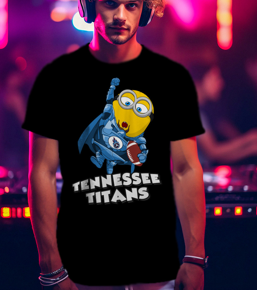 Tennessee Titans Minion Football Fan Burst T-Shirt