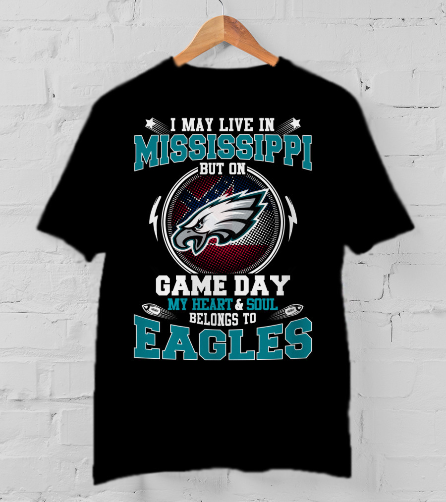 Mississippi Game Day My Heart & Soul Belongs To Eagles T-Shirt