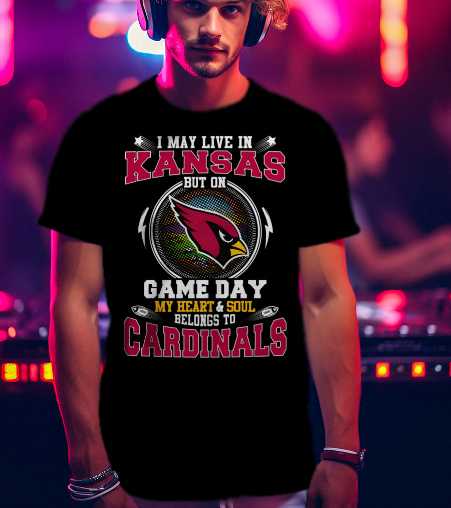 Kansas Game Day Cardinals Heart & Soul T-Shirt