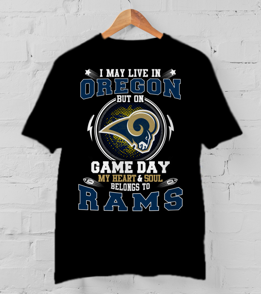 Oregon Game Day My Heart & Soul Belongs To Rams T-Shirt