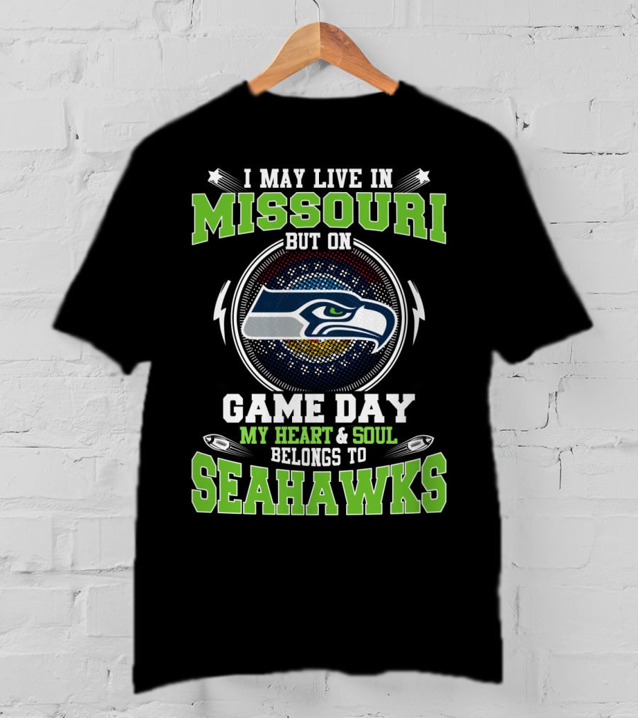 Missouri Heart Soul Belongs To Seahawks Game Day T-Shirt