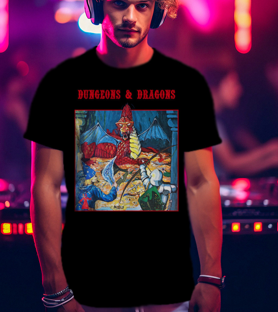 Dungeons And Dragons Basic Set Vintage Illustration Adventure T-Shirt
