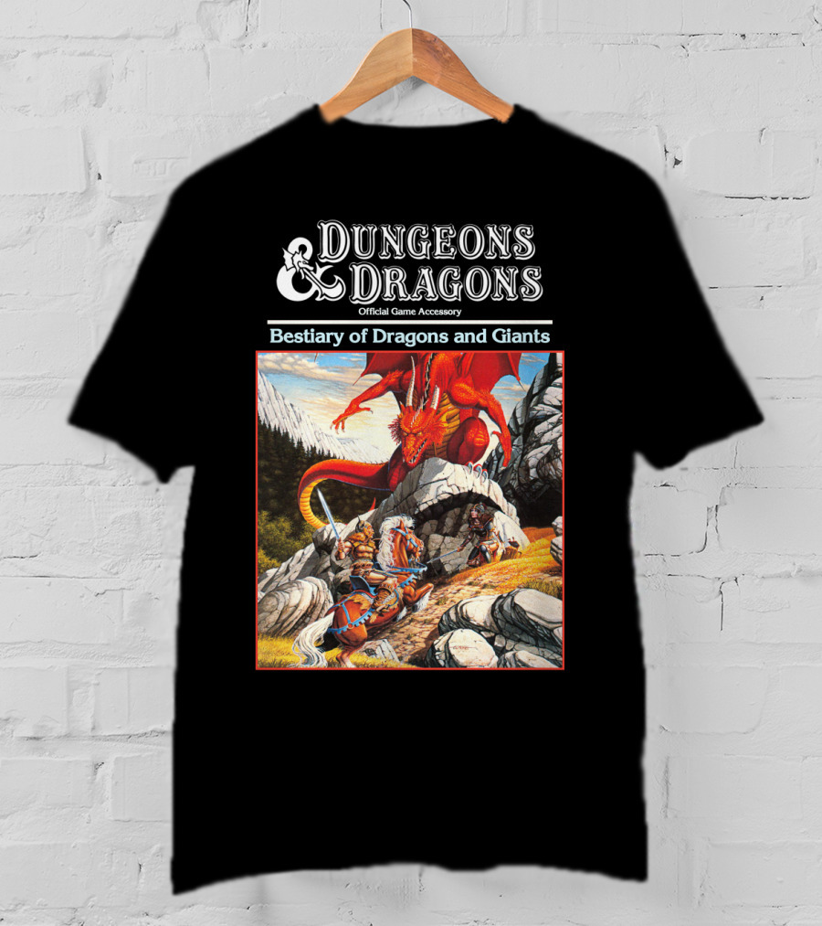 Dungeons And Dragons Bestiary Of Dragons And Giants Official Game Accessory T-Shirt