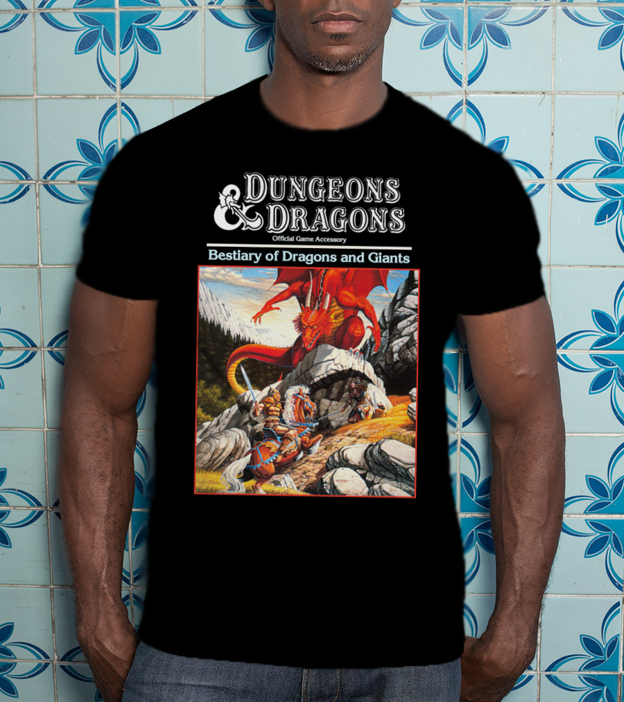 Dungeons And Dragons Bestiary Of Dragons And Giants Official Game Accessory T-Shirt