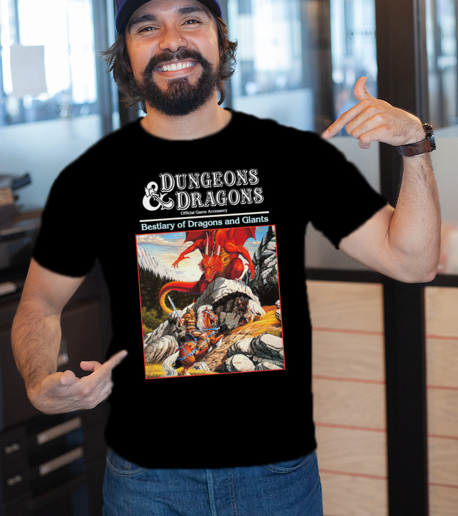 Dungeons And Dragons Bestiary Of Dragons And Giants Official Game Accessory T-Shirt