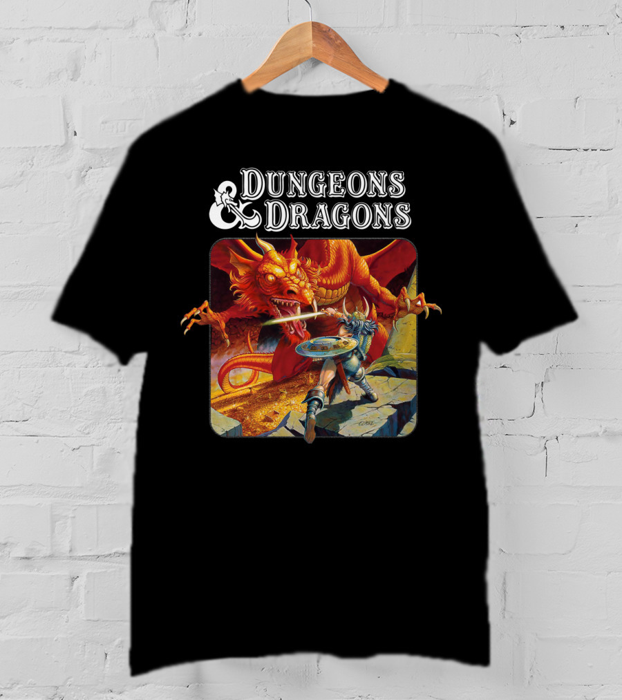 Dungeons And Dragons Red Dragon Adventure Battle T-Shirt