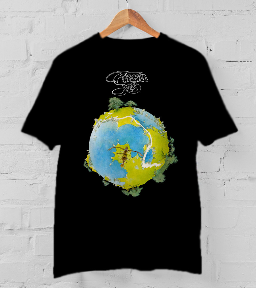 Fragile Yes Planet Cover T-Shirt