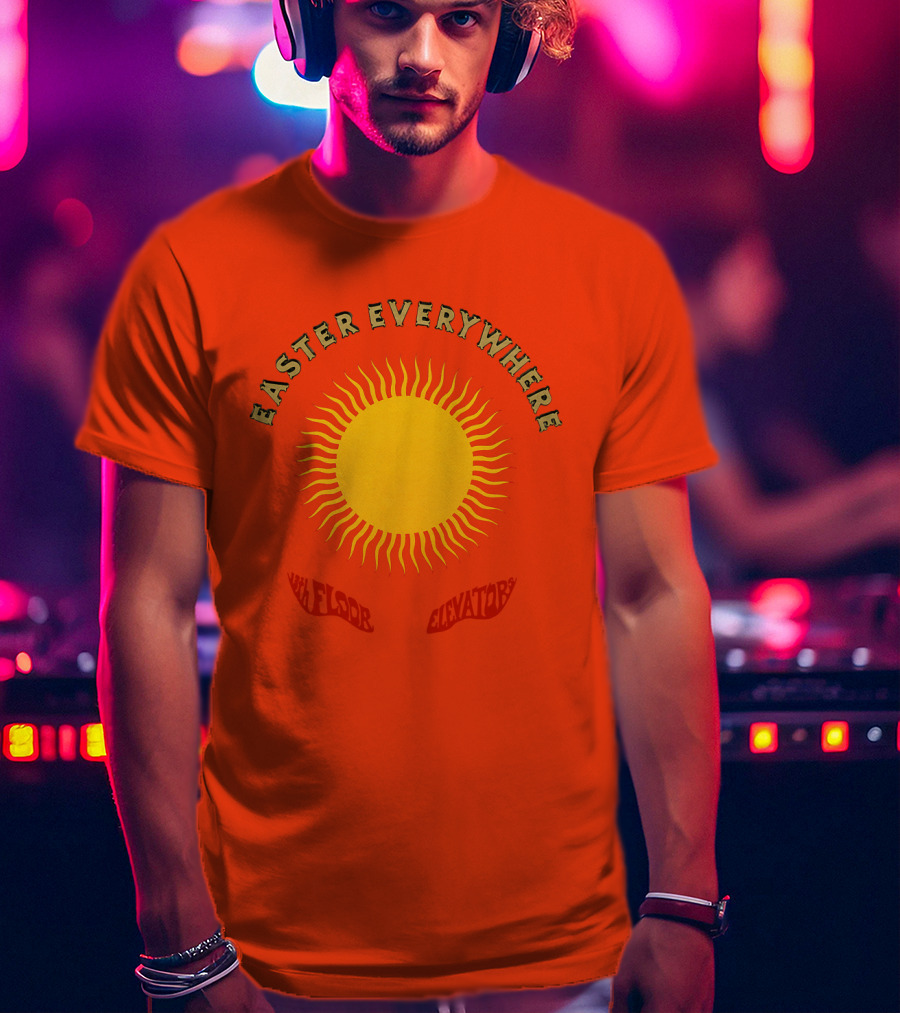 Easter Everywhere 13th Floor Elevators Sunburst Iconic Psychedelic Motif T-Shirt