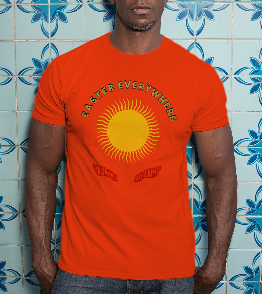 Easter Everywhere 13th Floor Elevators Sunburst Iconic Psychedelic Motif T-Shirt