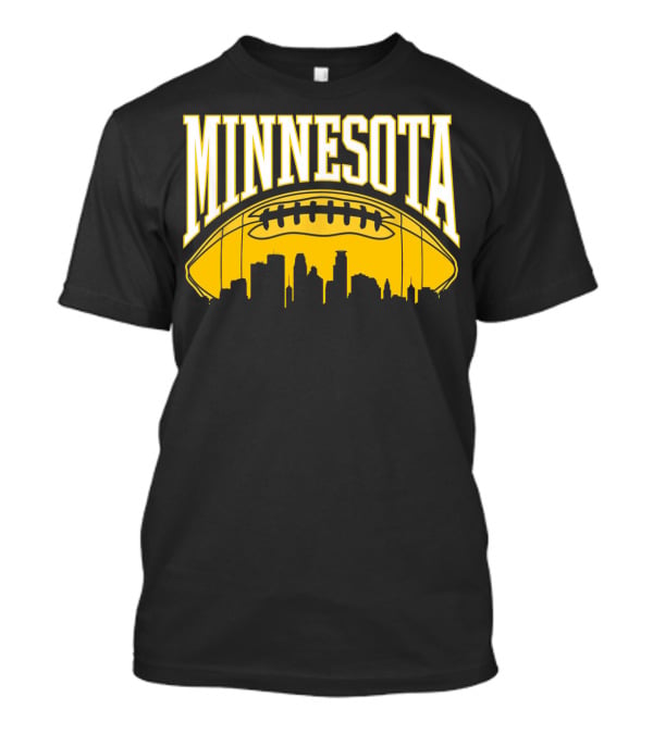 Minnesota Football Skyline Vintage Viking MN T-Shirt