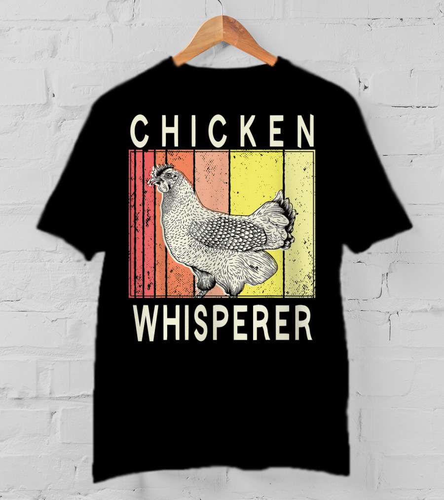 Chicken Whisperer Vintage Illustration For Chicken Farmer Enthusiasts T-Shirt
