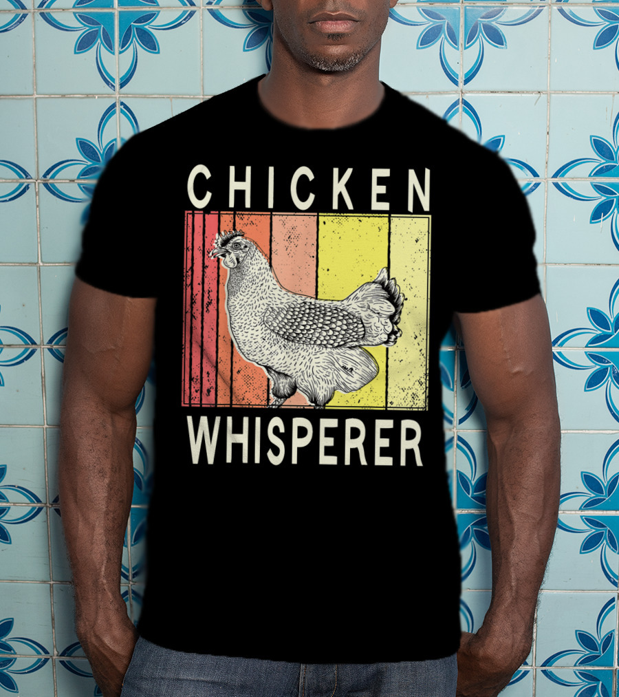 Chicken Whisperer Vintage Illustration For Chicken Farmer Enthusiasts T-Shirt