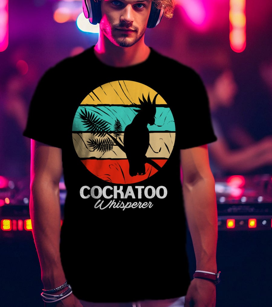 Cockatoo Whisperer Vintage Sunset Cockatiel T-Shirt