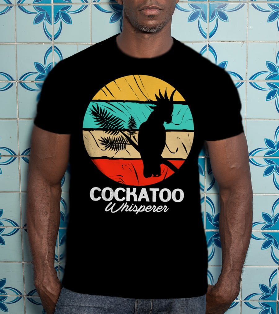 Cockatoo Whisperer Vintage Sunset Cockatiel T-Shirt