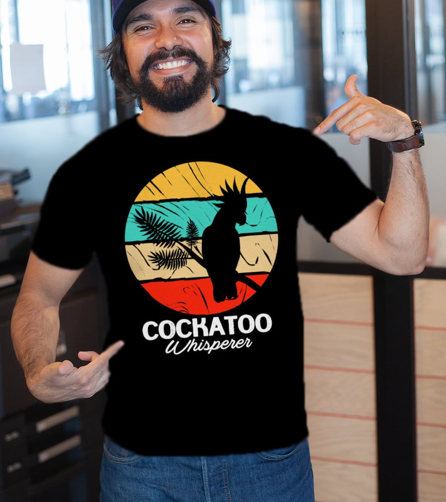 Cockatoo Whisperer Vintage Sunset Cockatiel T-Shirt