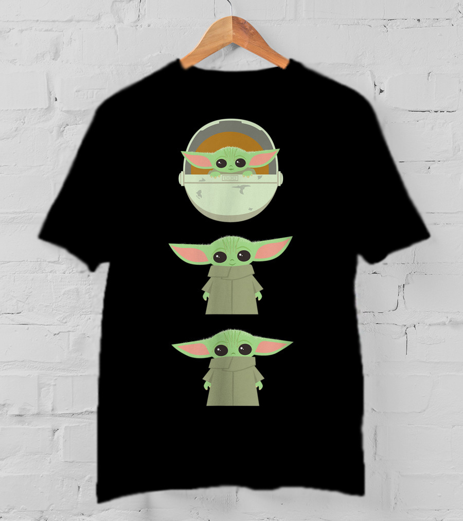 The Child Floating Pod Cartoon Characters T-Shirt