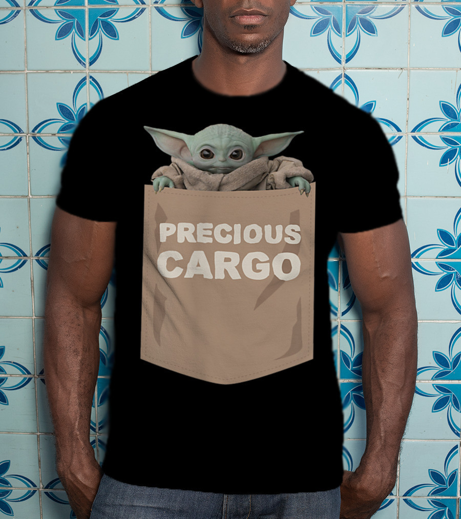The Child Precious Cargo Pocket Yoda Mandalorian Star Wars Merchandise T-Shirt