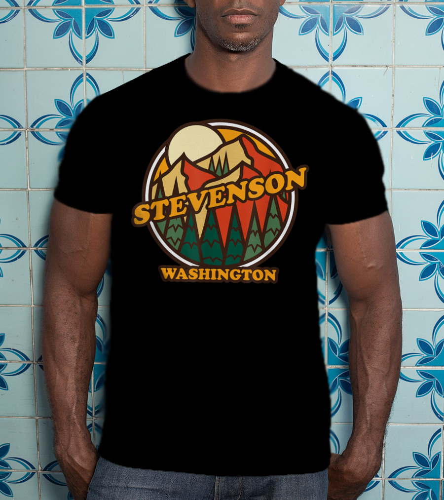 Stevenson Washington Vintage Mountain Hiking Adventure T-Shirt