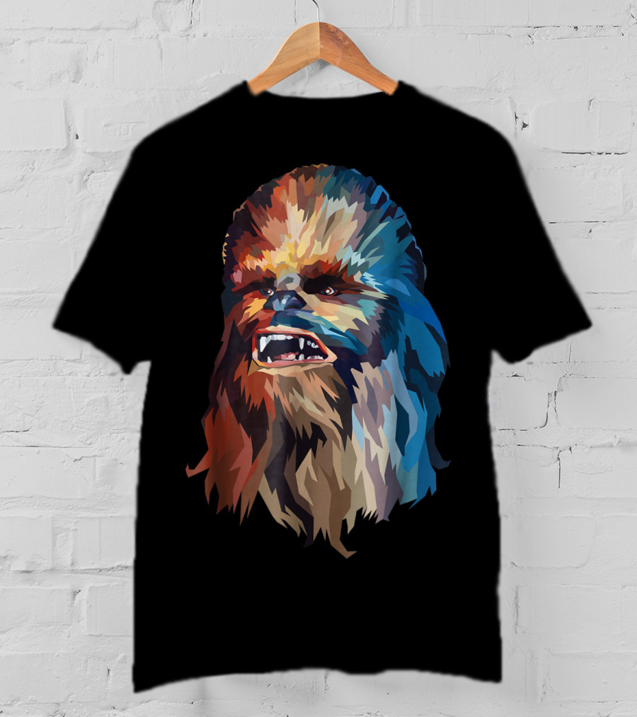 Chewbacca Multicolor Geometric T-Shirt