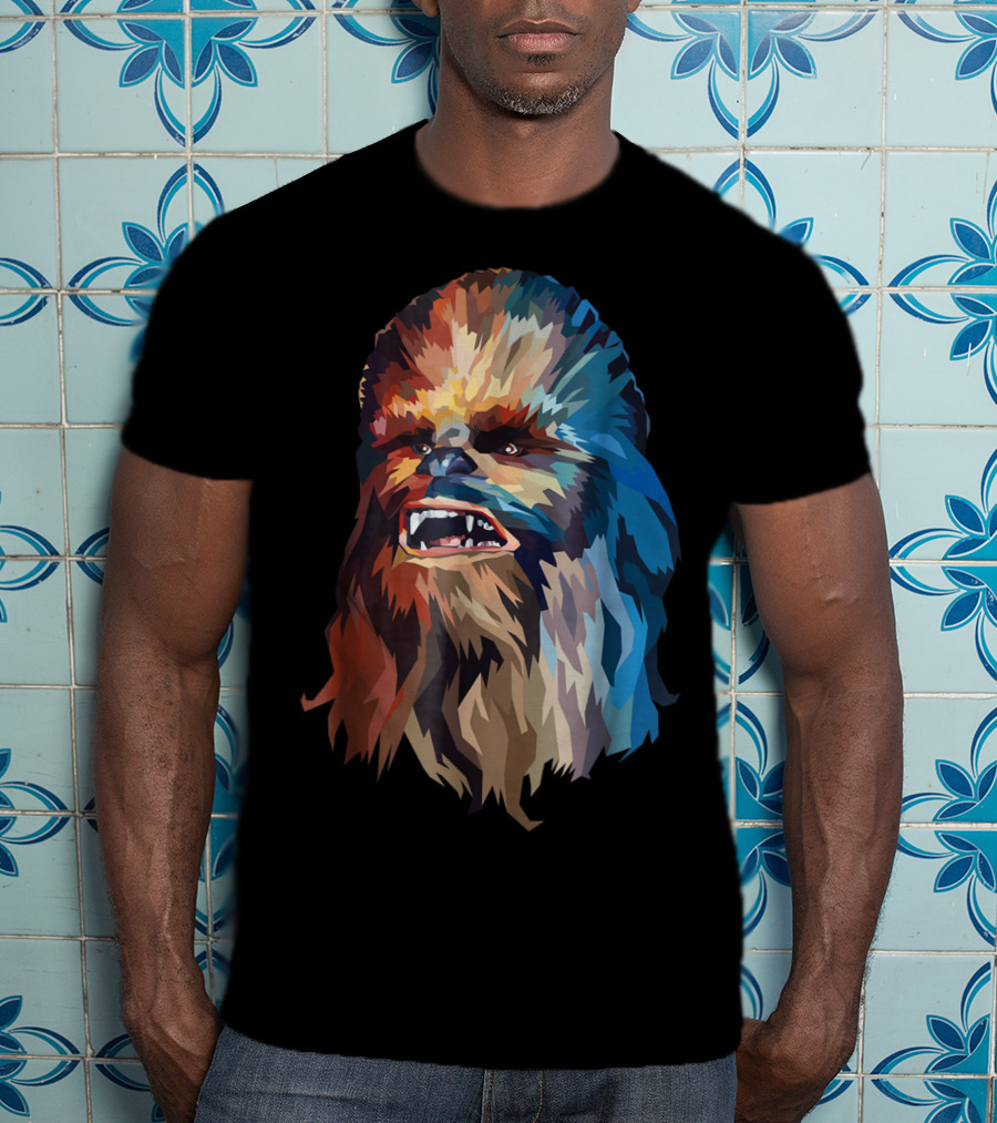 Chewbacca Multicolor Geometric T-Shirt