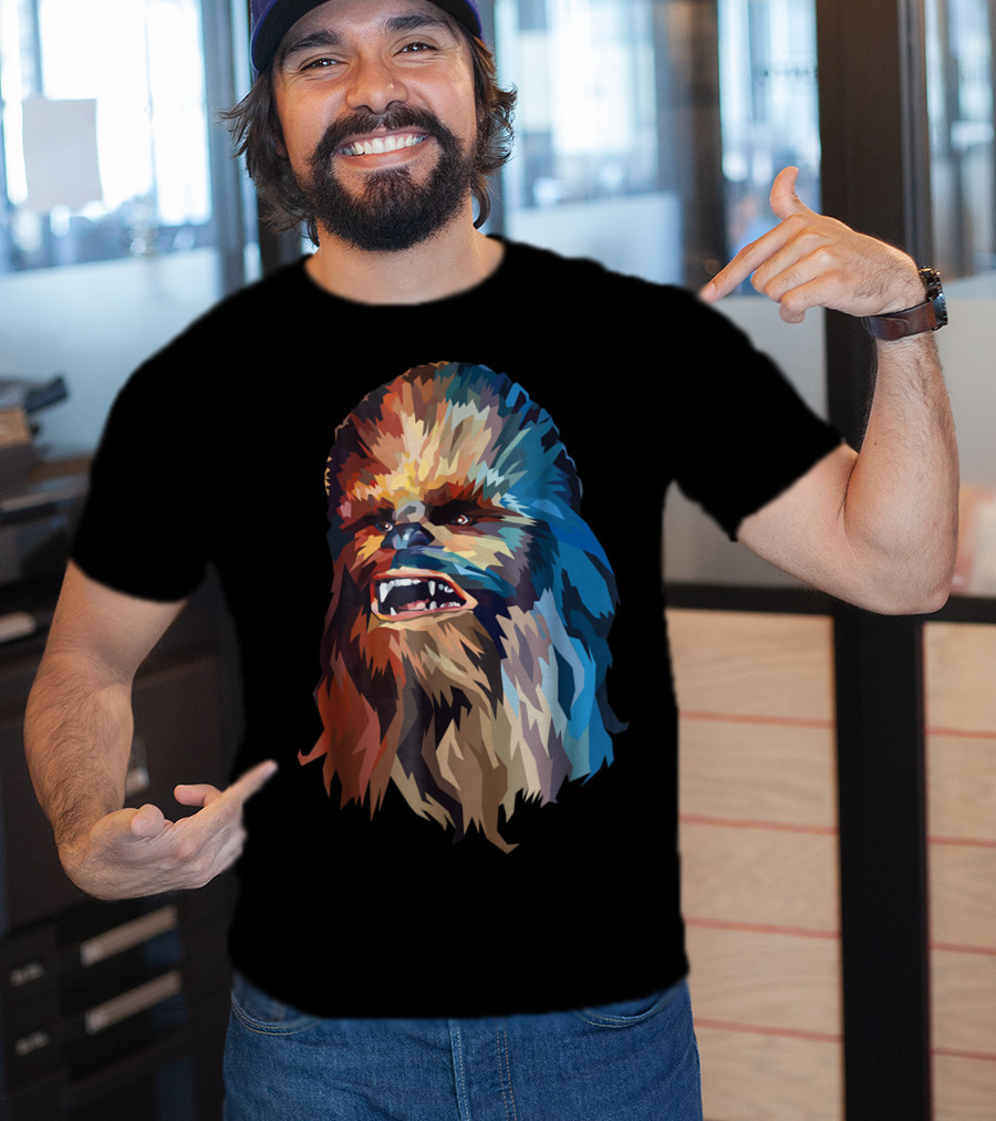 Chewbacca Multicolor Geometric T-Shirt