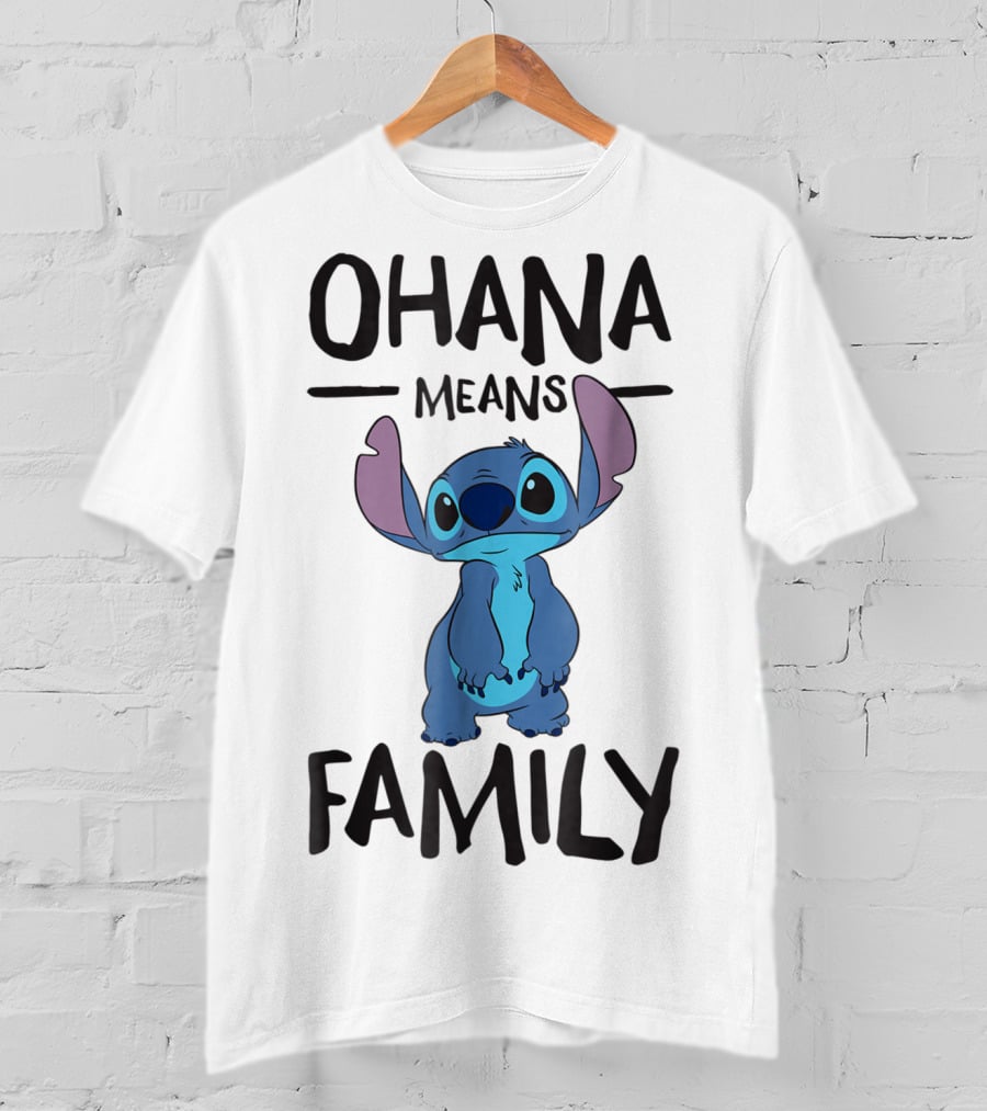 Ohana Means Family Stitch Character T-Shirt