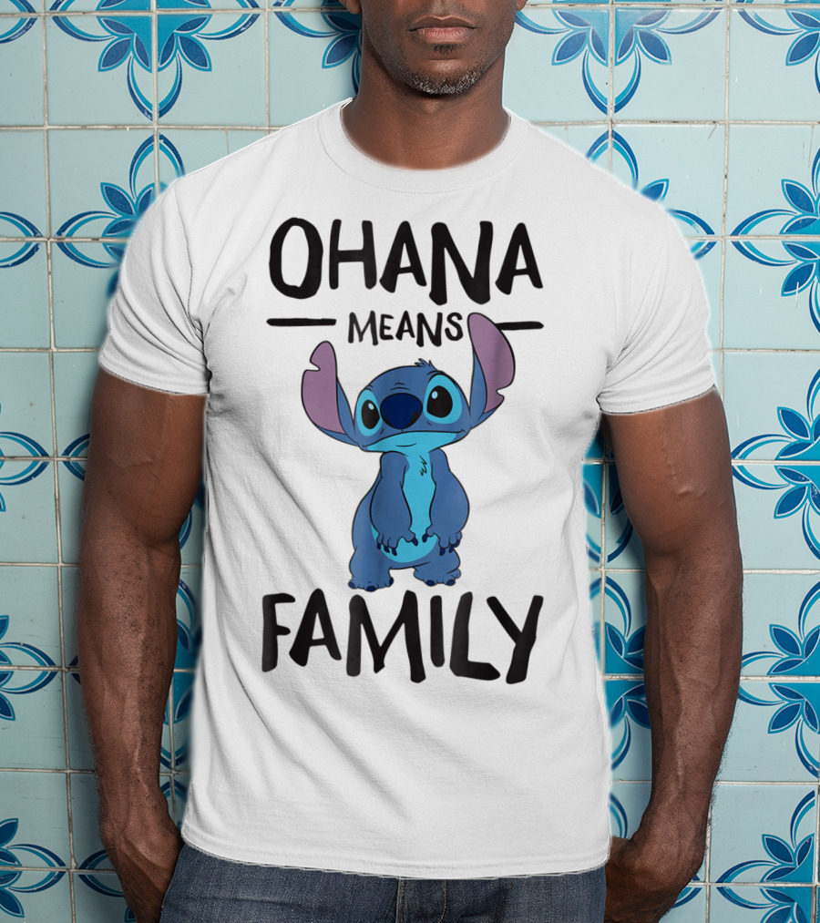 Ohana Means Family Stitch Character T-Shirt
