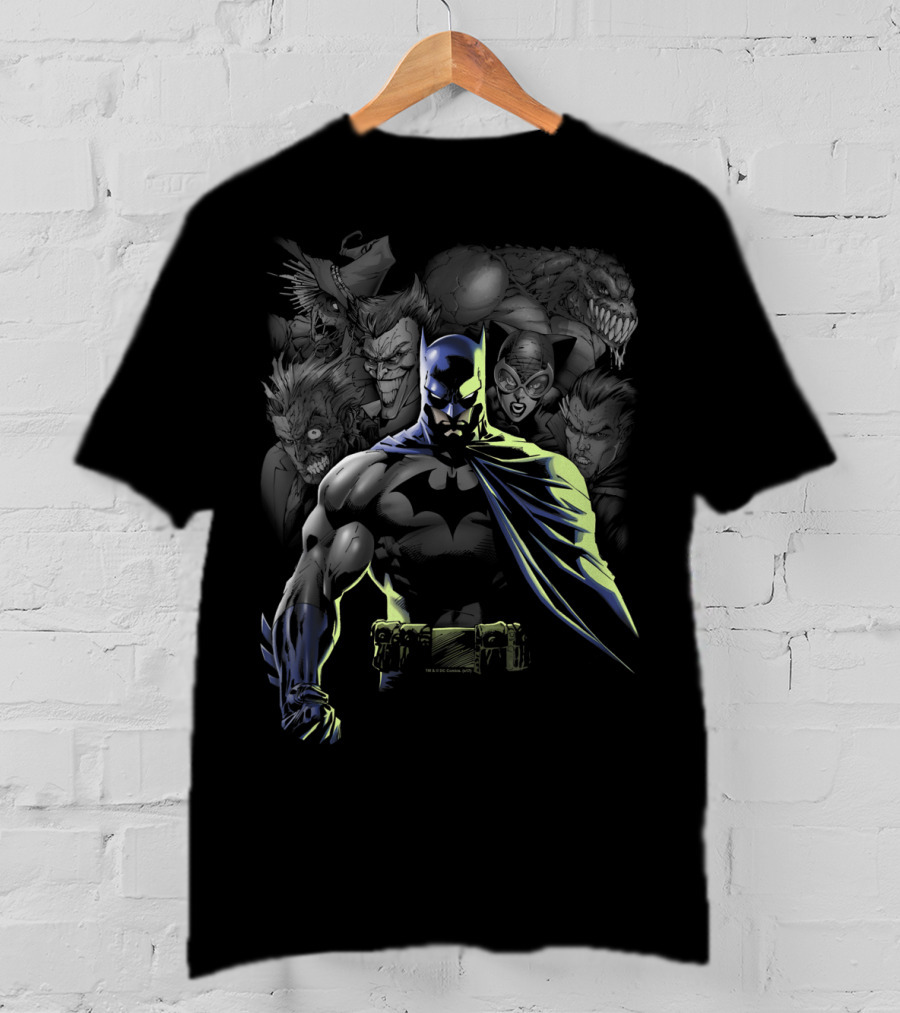 Batman Unleashed With Iconic Villains T-Shirt