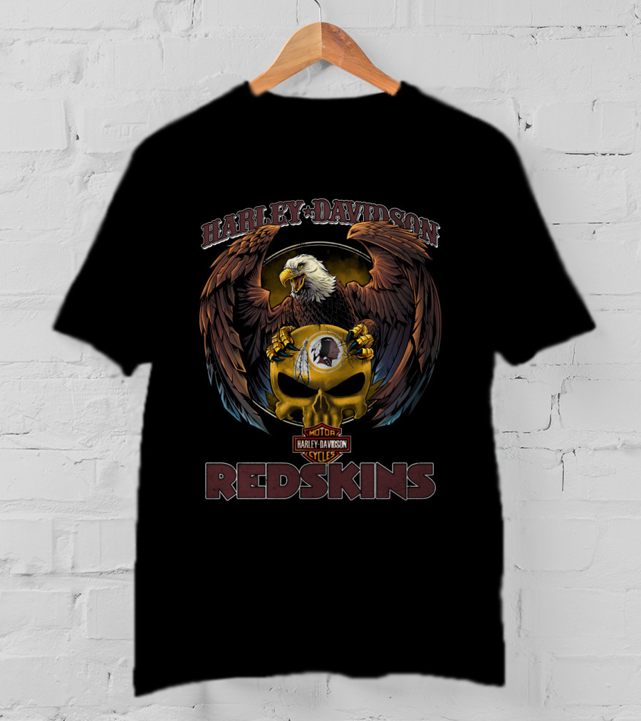 Harley Davidson Motor Cycles Redskins T-Shirt