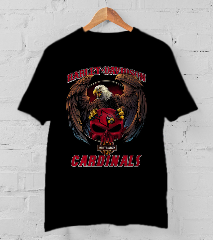 Harley Davidson Motor Cycles Cardinals T-Shirt
