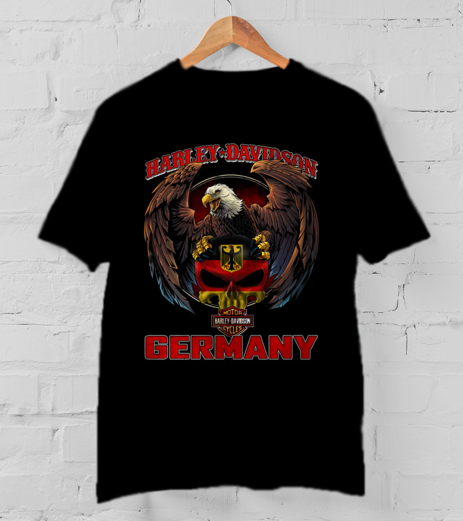 Harley Davidson Germany Eagle Motor Cycles T-Shirt