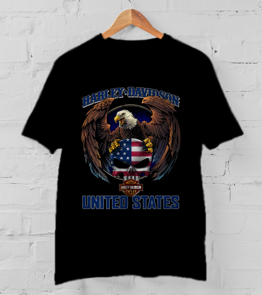 Harley Davidson United States American Eagle T-Shirt