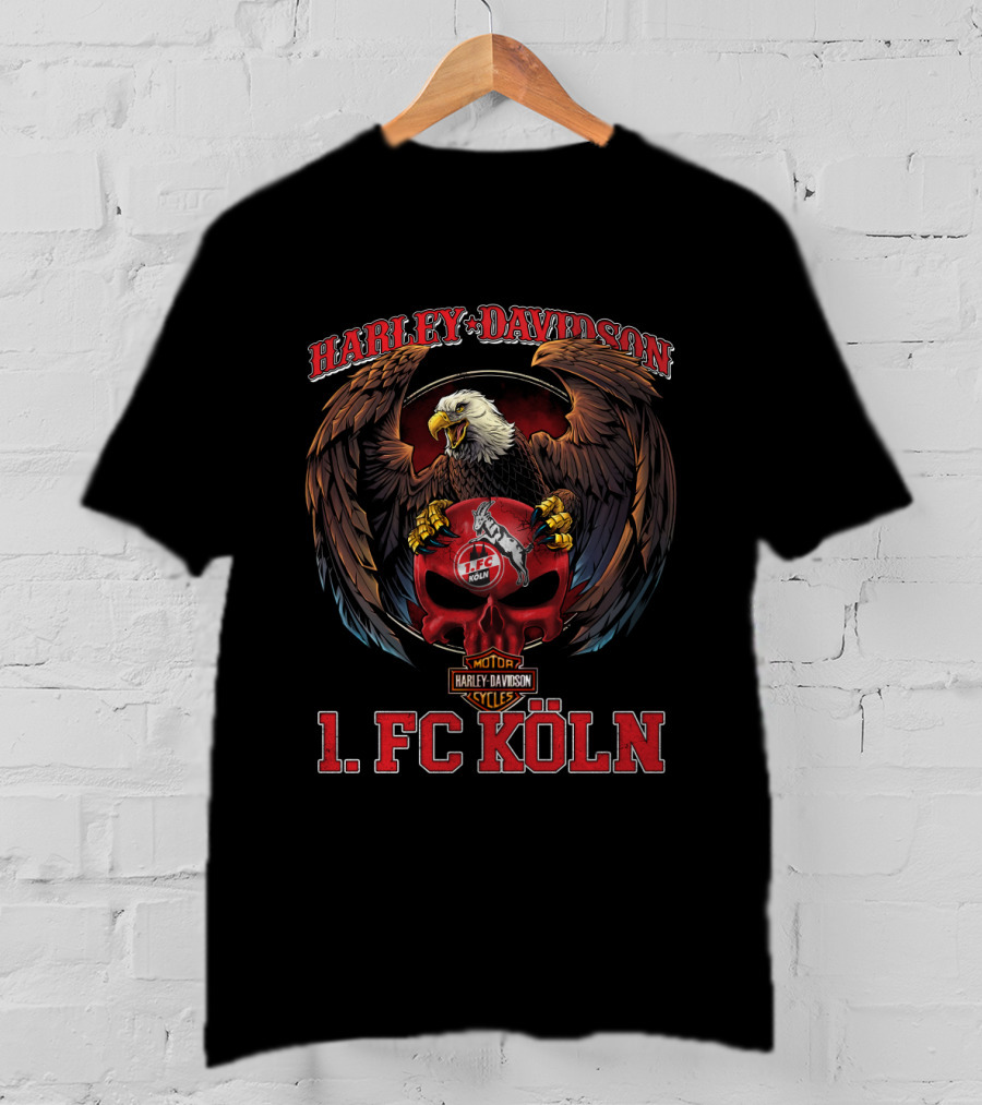 Harley Davidson Eagle 1. Fc Köln Motorcycles T-Shirt