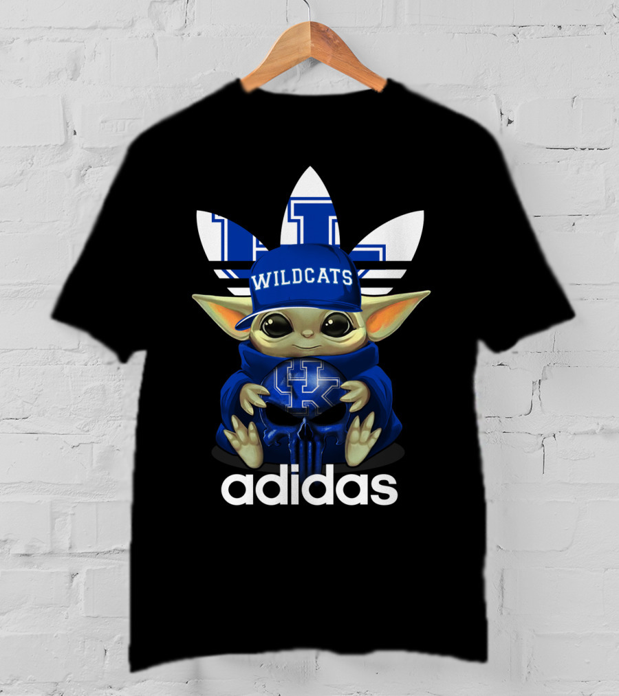 Wildcats Kentucky Yoda UK Logo Triofoil Hat T-Shirt