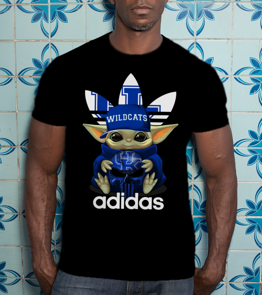 Wildcats Kentucky Yoda UK Logo Triofoil Hat T-Shirt