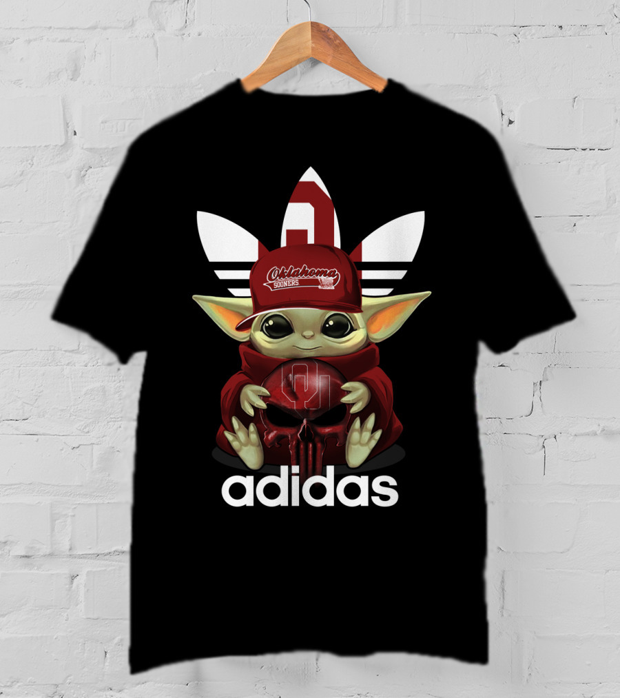 Oklahoma Sooners Baby Yoda Cap T-Shirt