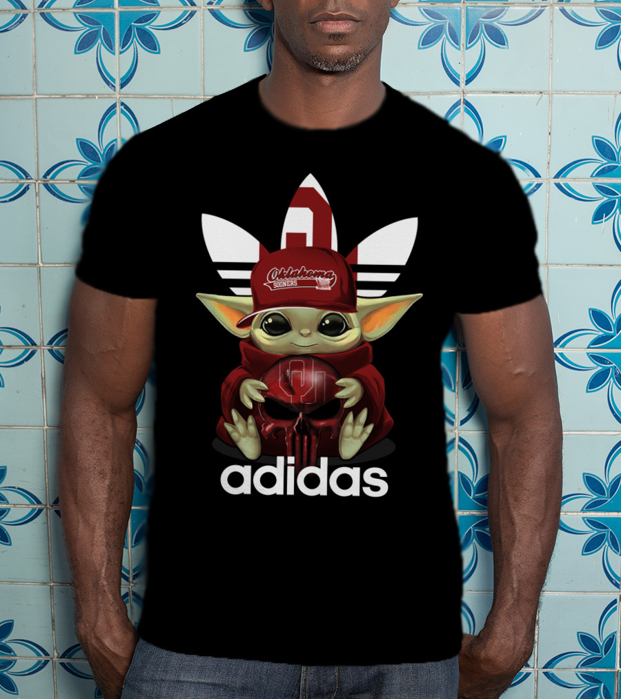 Oklahoma Sooners Baby Yoda Cap T-Shirt